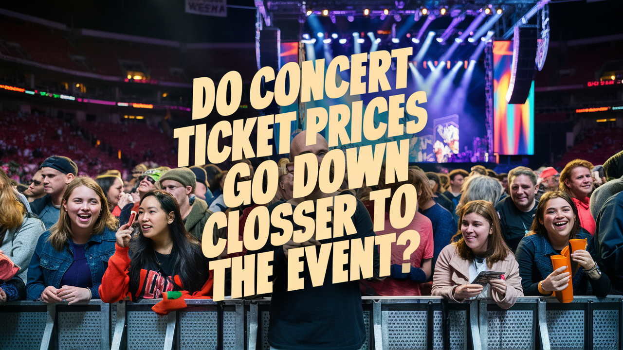 Do concert ticket prices go down closer to the event?