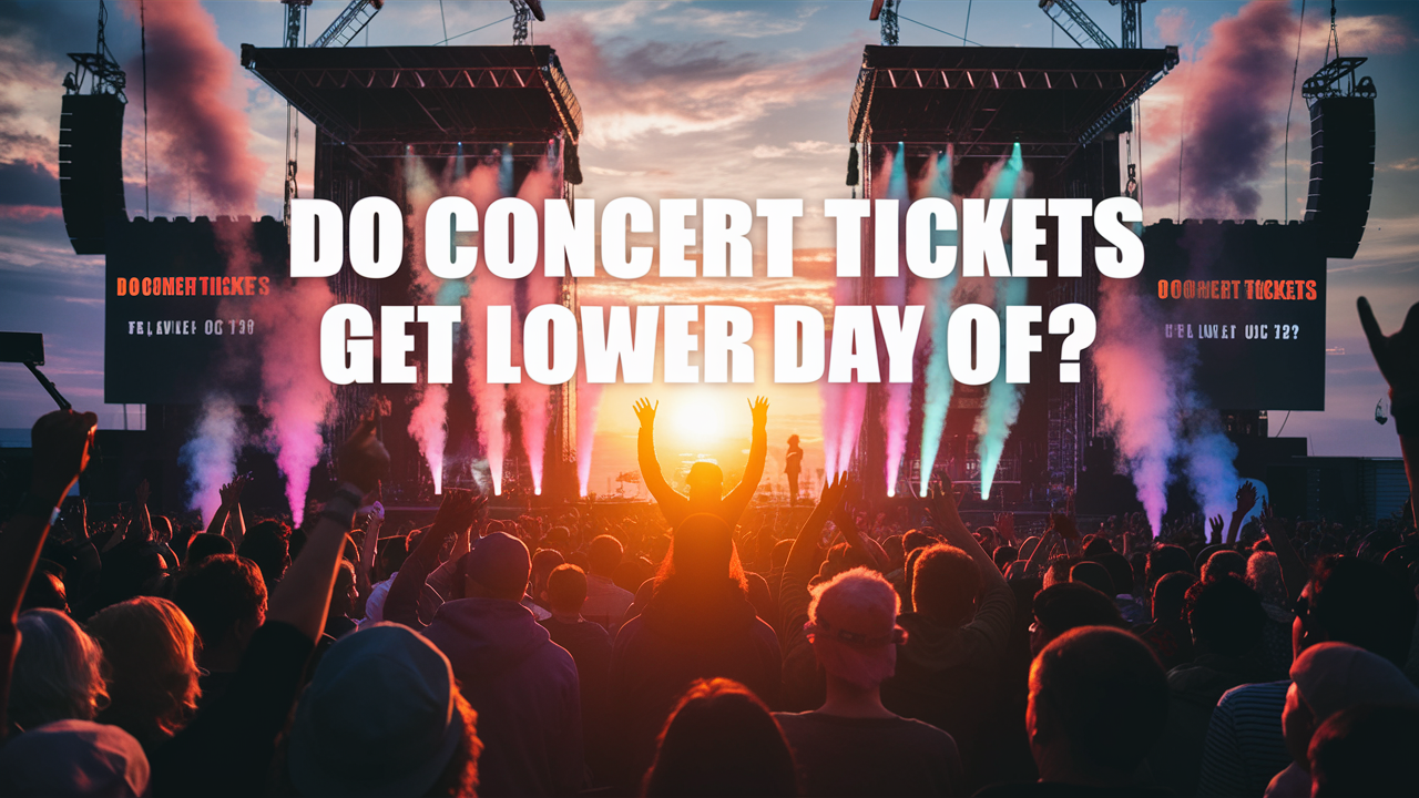 Do concert tickets get lower day of?