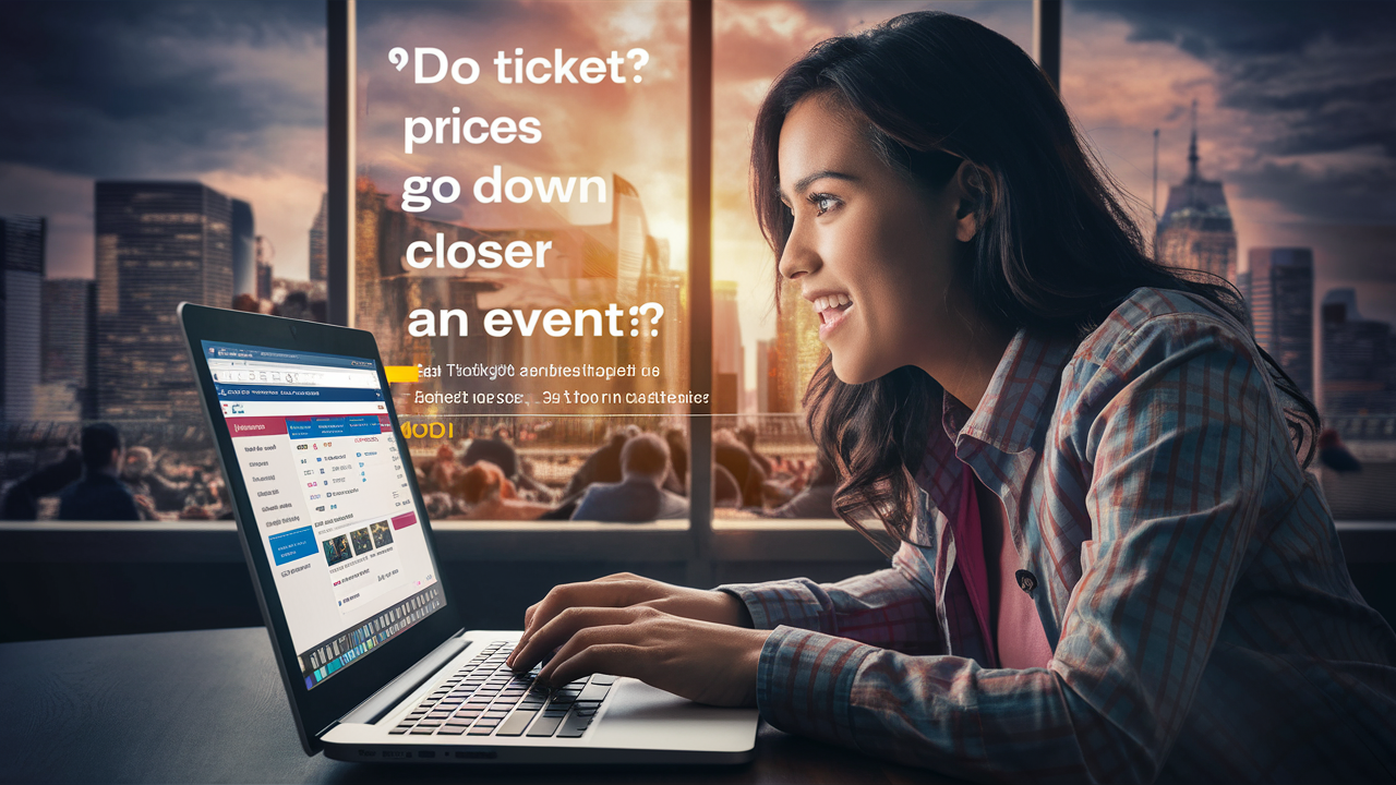 Do ticket prices go down closer to an event?