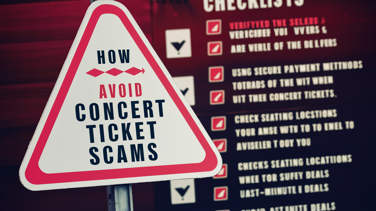 How do I avoid being scammed when buying concert tickets?