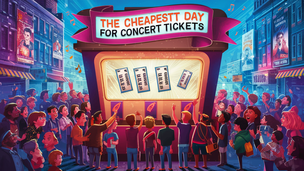 What's the cheapest day to buy concert tickets?