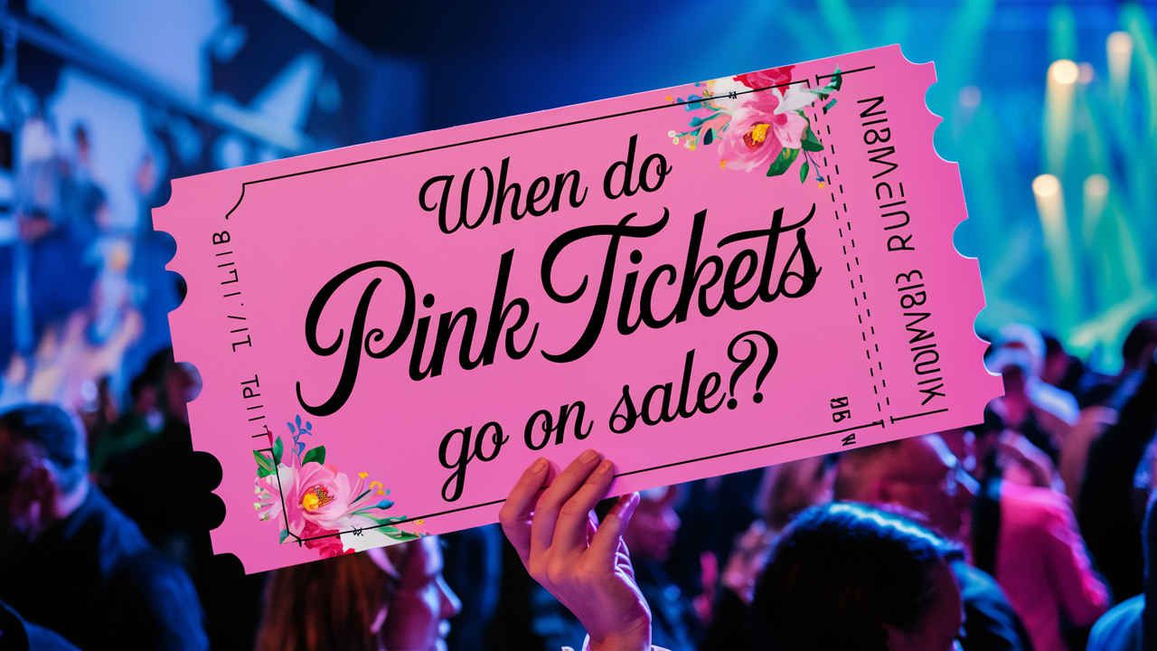 When Do Pink Tickets Go On Sale?