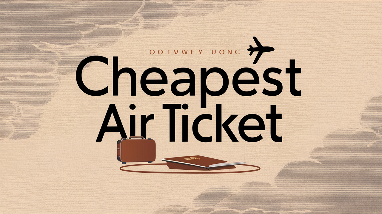 Which month is the cheapest air ticket?